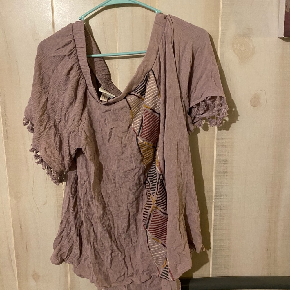 Knox Rose Off the Shoulder Lavender Blouse